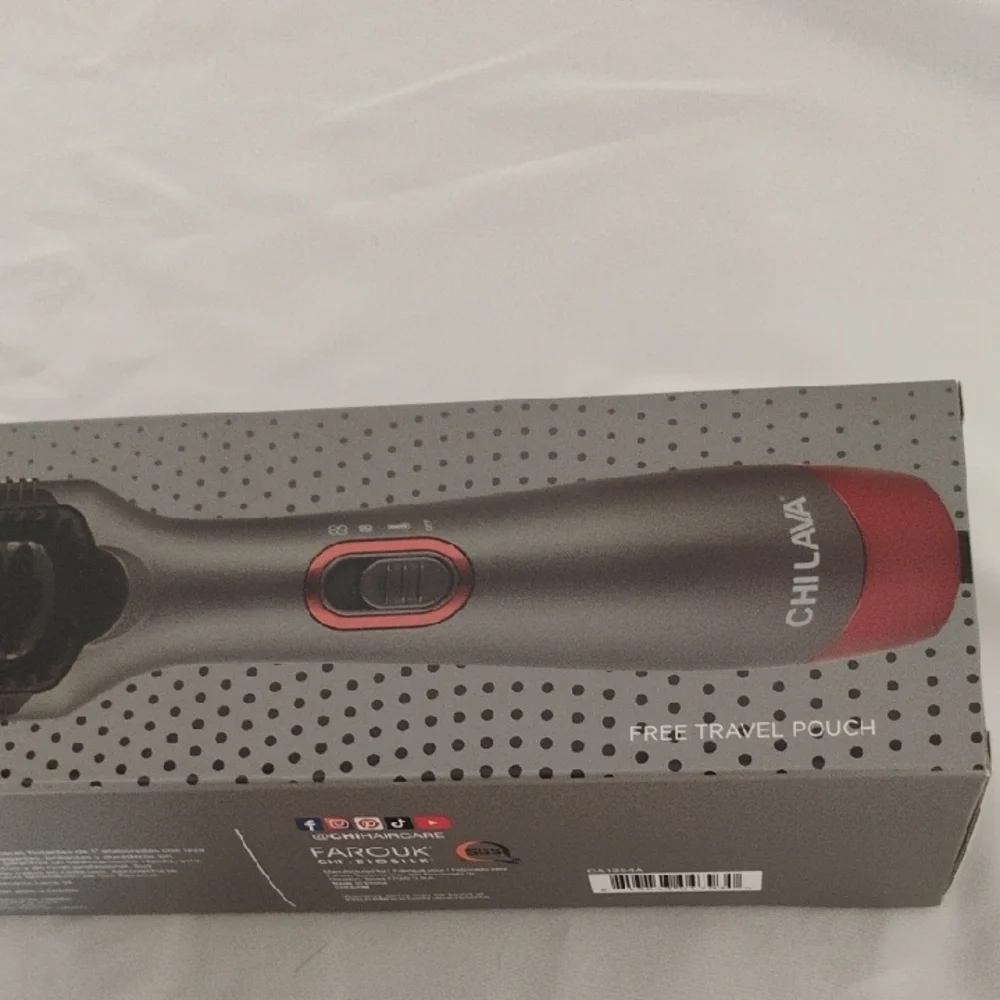 CHI Lava Hair Straightening Brush - Black - Picture 2 of 12
